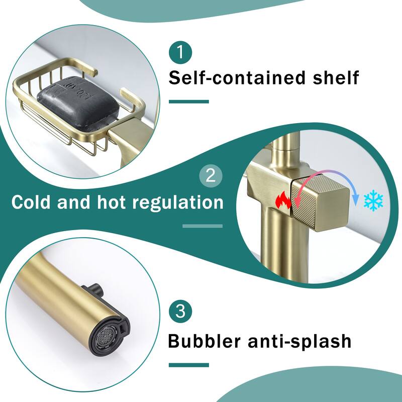 Modern Single Hole Stainless Steel High Arc Pull-Down Kitchen Faucet