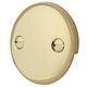 preview thumbnail 7 of 6, Made To Match Bathtub Overflow Plate Polished Brass