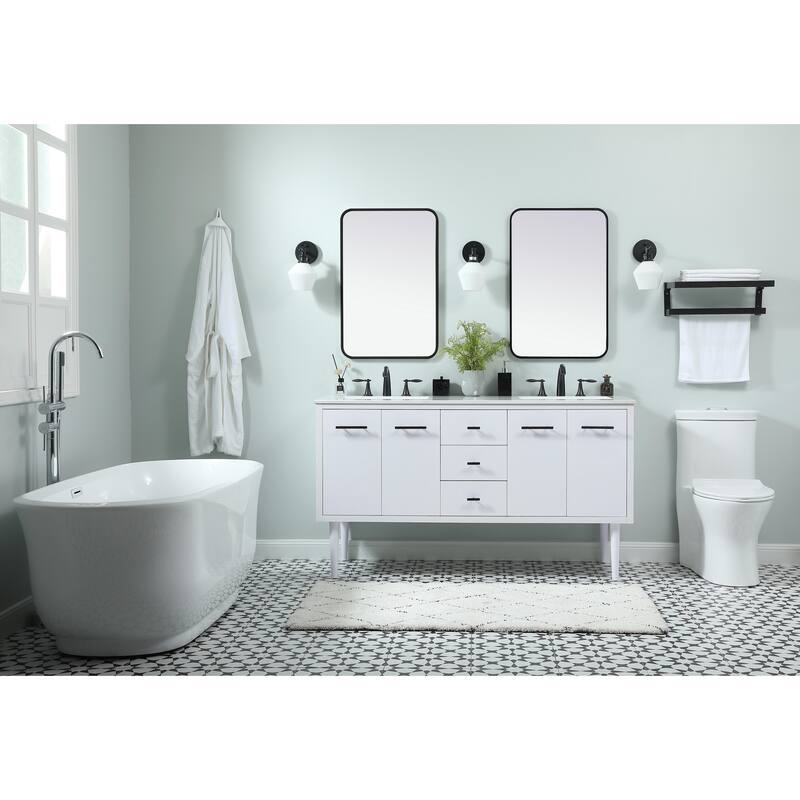 Fern 60 Inch Double Bathroom Vanity