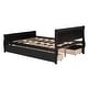 preview thumbnail 7 of 34, Full Size Wood Platform Bed with 4 Drawers, Elegant Design