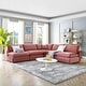 preview thumbnail 2 of 74, Commix Down Filled Overstuffed Velvet 5-Piece Sectional Sofa