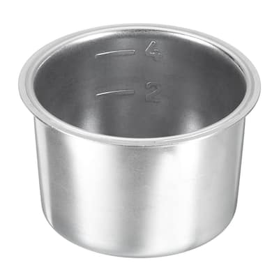 51mm Coffee Filter Basket, 4-Cup Stainless Steel Espresso Coffee Machine Bowl - Silver