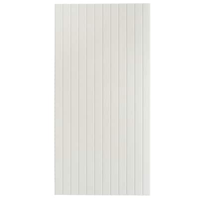 Bois 24x48 Snow White Ceramic Large Format Fluted Wall Tile (15.5 sq ft/case) - 2 Pack