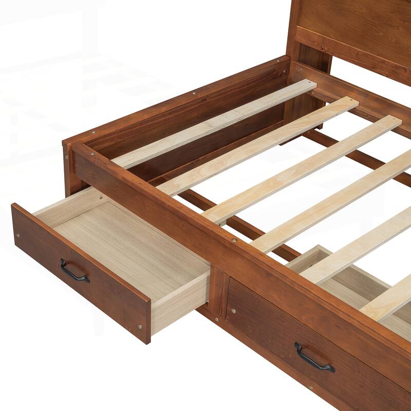 Versatile Twin Size Wooden Daybed with Multiple Functionalities and Storage