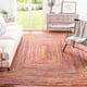 SAFAVIEH Handmade Cape Cod Marget Boho Coastal Jute Rug - 6' x 9' - Red/Multi