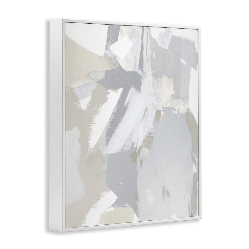Stupell Neutral Tones Grey & Beige Framed Giclee Art Design By Rachel Springer
