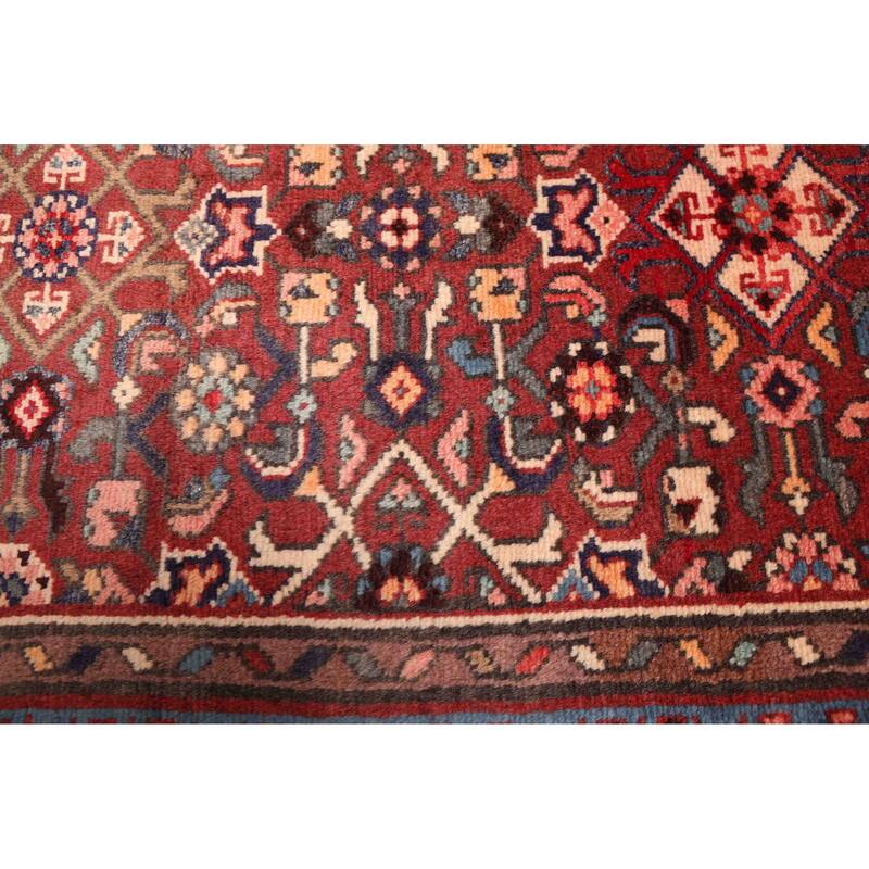 ECARPETGALLERY Hand-knotted Andelz Dark Red Wool Rug - 2'7 x 9'10