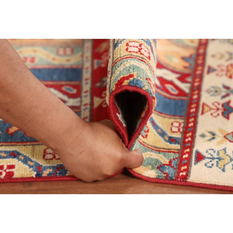 Animals Tribal Kazak Oriental Accent Rug Handmade Wool Carpet - 2'9" x 4'0"