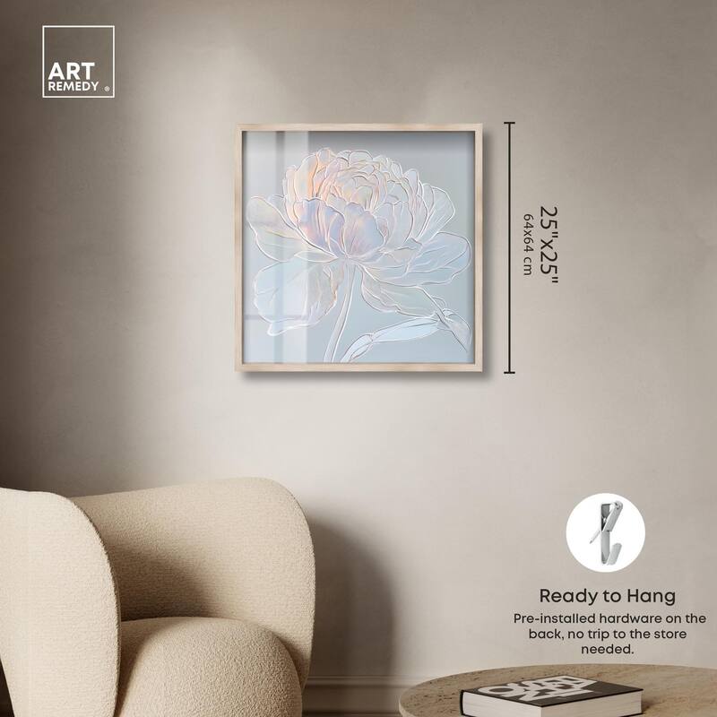 Embossed Flower II Shadowbox by Art Remedy
