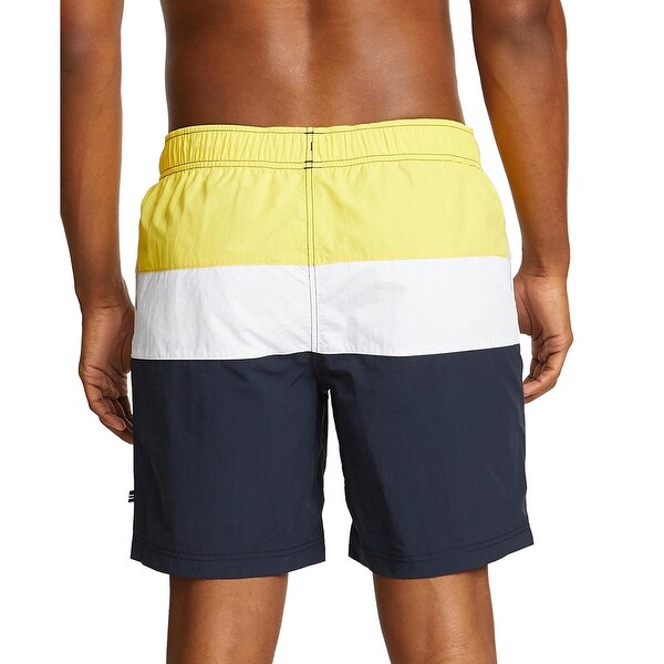 nautica color block swim trunk
