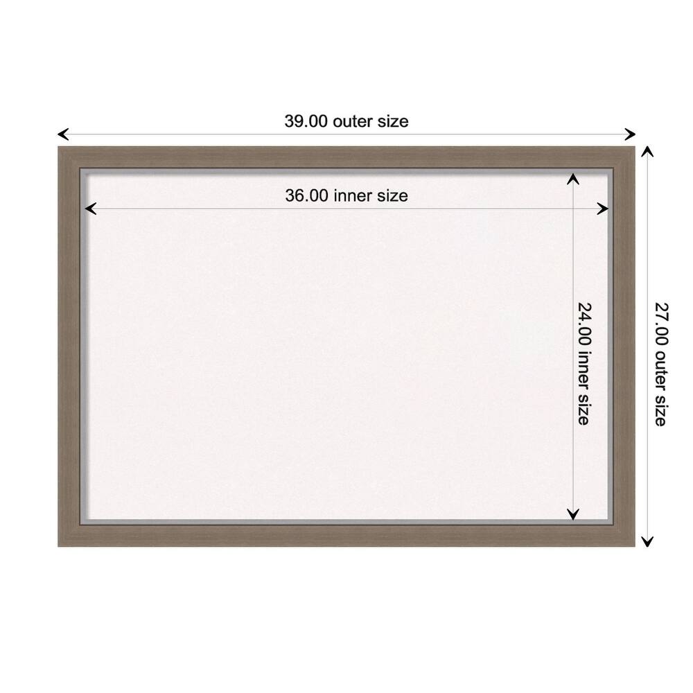 Eva Narrow Framed White Corkboard Bulletin Board