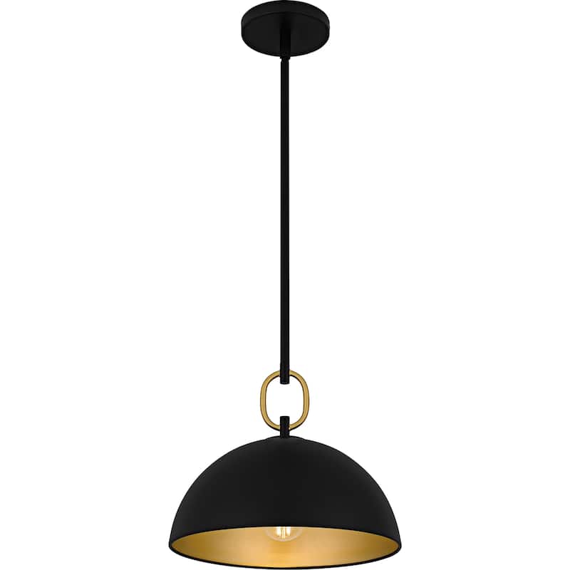 Cleo 1-Light Matte Black Pendant