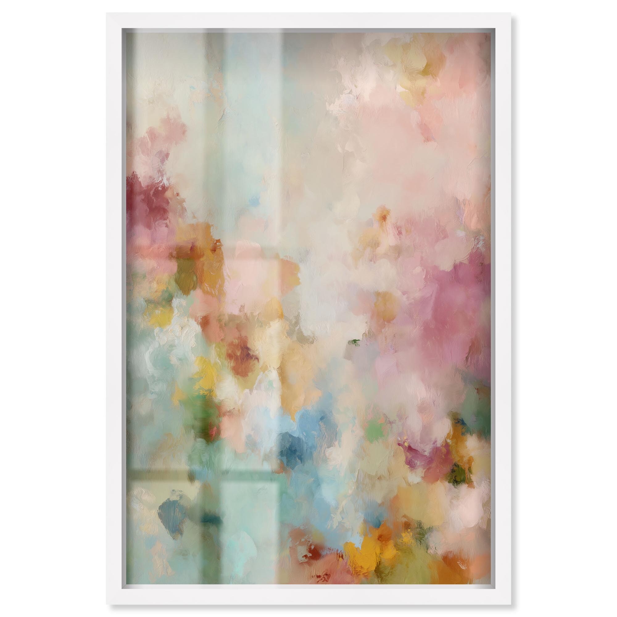 Soft Shades I Colorful Wall Decor Shadowbox Print by Art Remedy