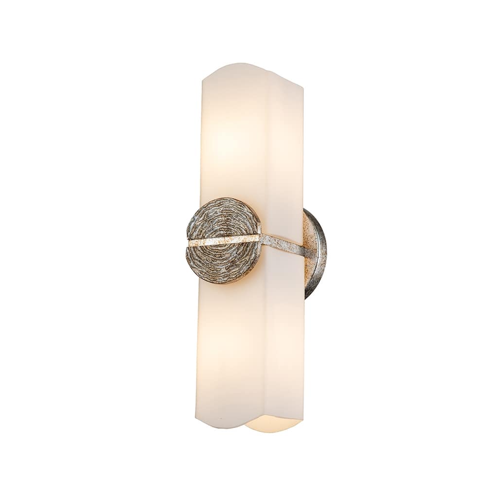 Elan Silver 2 Light Sconce - 5 x 4.75 x 16.5