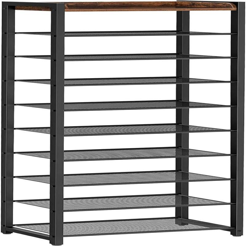 10 Tier Shoe Rack - 11.8"D x 20.5"W x 67.7"H