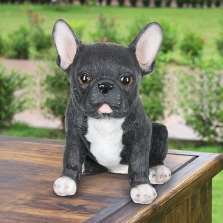 dog statue made of wood MDF hand-painted French Bulldog figurine 