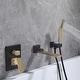 preview thumbnail 40 of 45, Solid Brass Wall Mounted Roman Tub Faucet with Swivel Tub Spout and Rough-in Valve