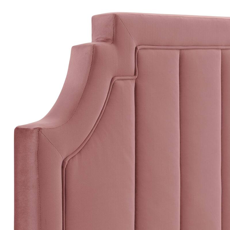 Alyona Channel Tufted Performance Velvet Full/Queen Headboard