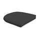 preview thumbnail 8 of 20, Sunbrella Solid Color 19.5-inch Curved Outdoor Seat Pad Canvas Black