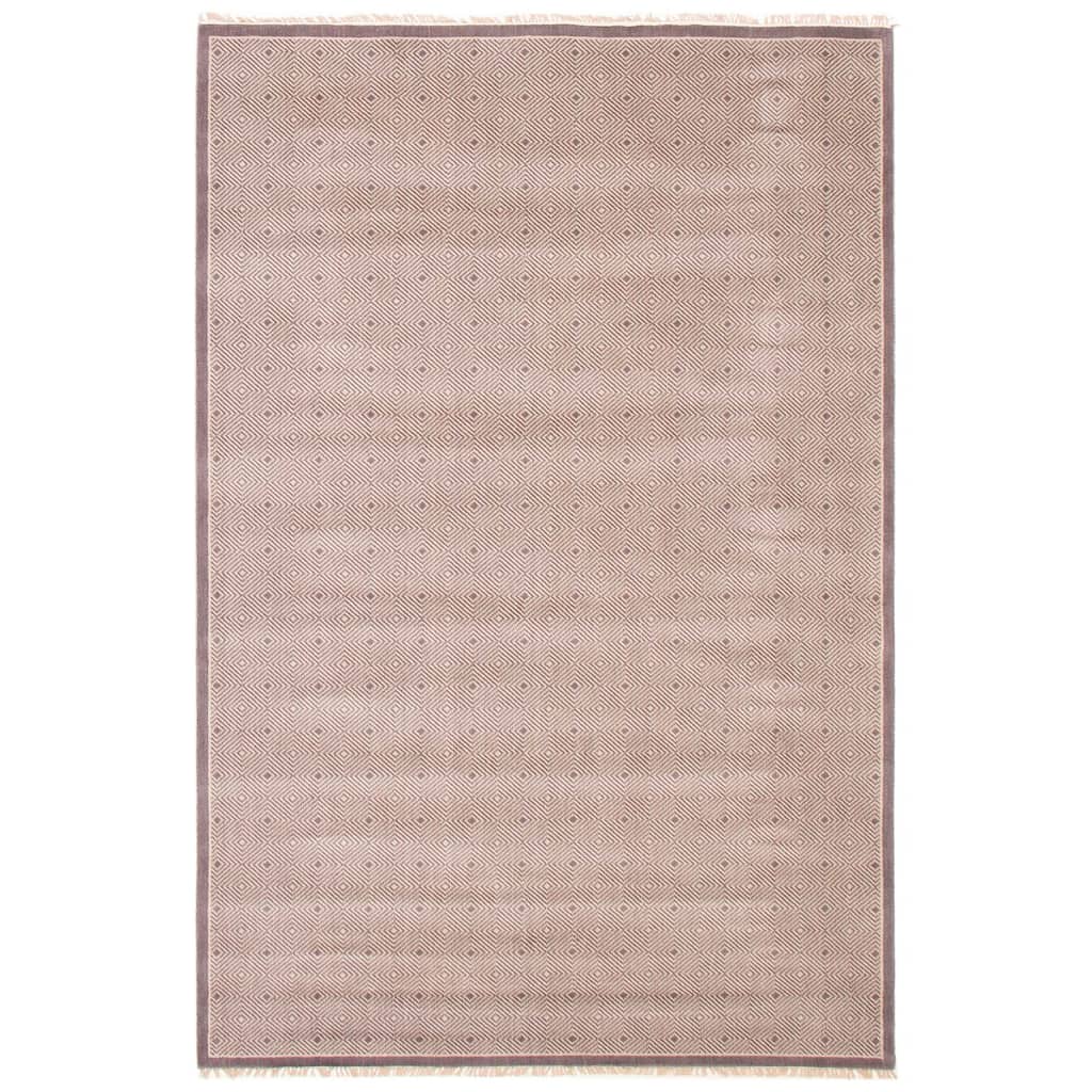 ECARPETGALLERY Machine Woven Lotus Mod Grey Wool Rug - 5'11 x 8'10