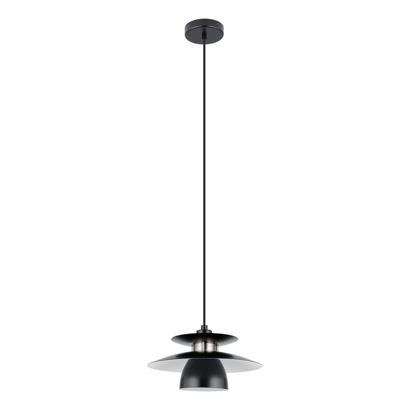 EGLO Brenda 1-Light Mini Pendant - Black, White