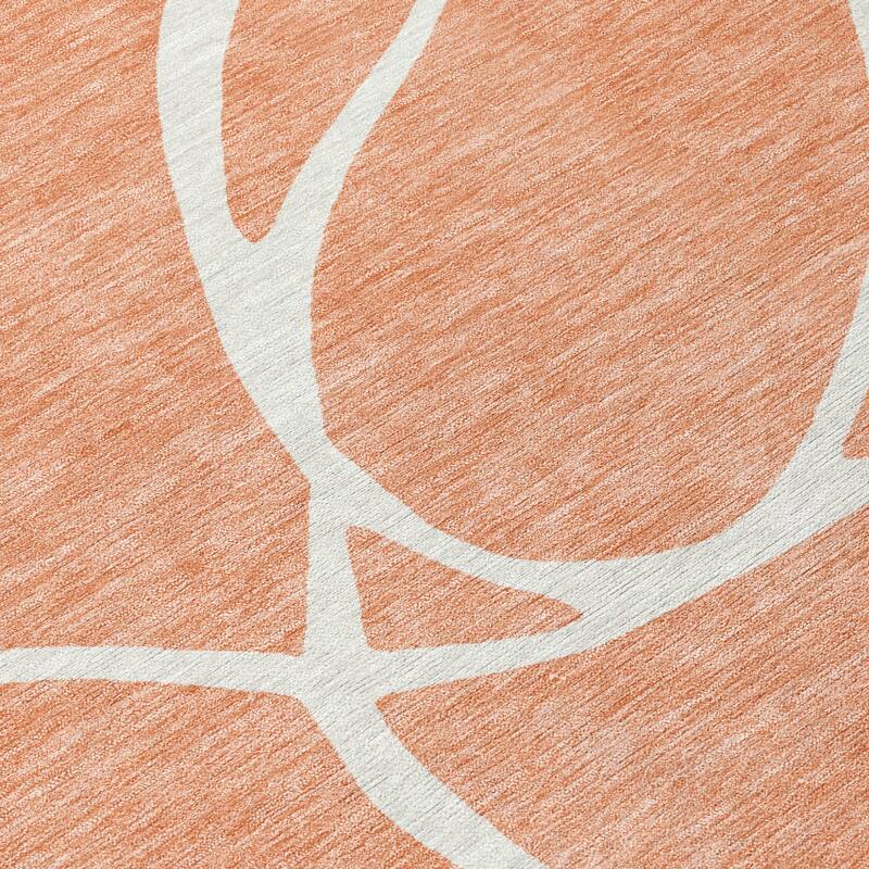 HomeRoots Abstract Transitional Rectangle Outdoor Rug