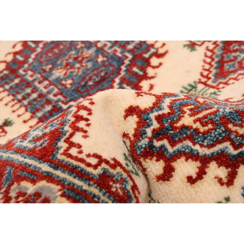 ECARPETGALLERY Hand-knotted Jules Serapi Cream Wool Rug - 2'7 x 7'10