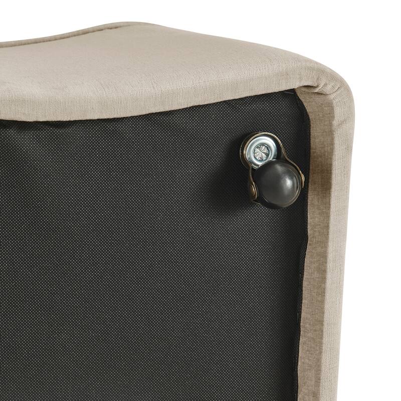 NPD Furniture Morraine Chenille Dining Chair with Casters