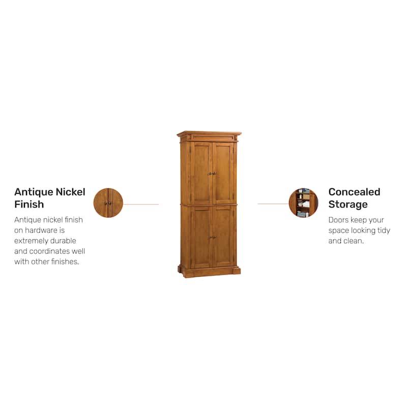 Americana Distressed Oak Pantry, 72"H