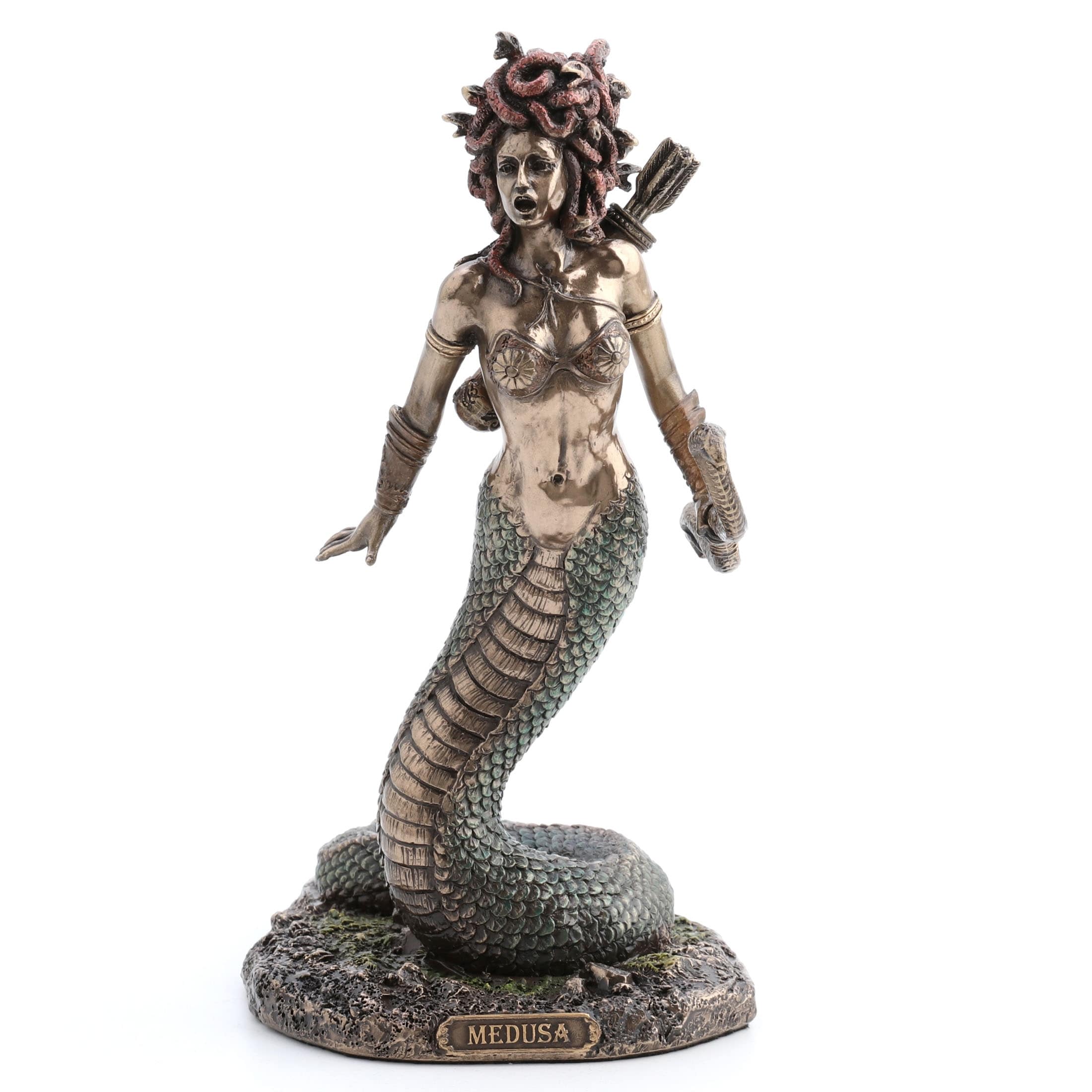 8.27 in H Medusa, Poly Resin