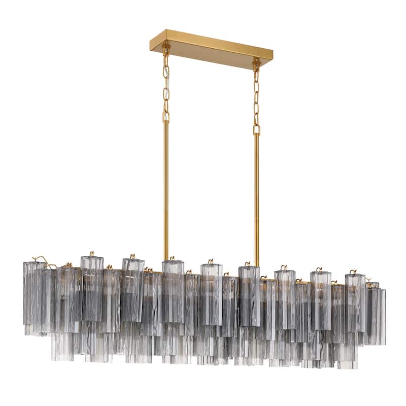 Crystorama Lighting Group ADD-317-SM Addis 14 Light 52" Wide Linear
