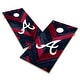 preview thumbnail 1 of 3, Atlanta Braves MLB Cornhole Board Set Include Carrying Case