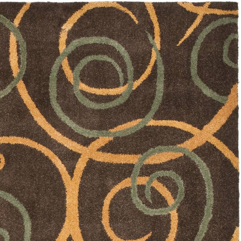 SAFAVIEH Handmade Rodeo Drive Ermilia Mid-Century Modern Abstract Wool Rug