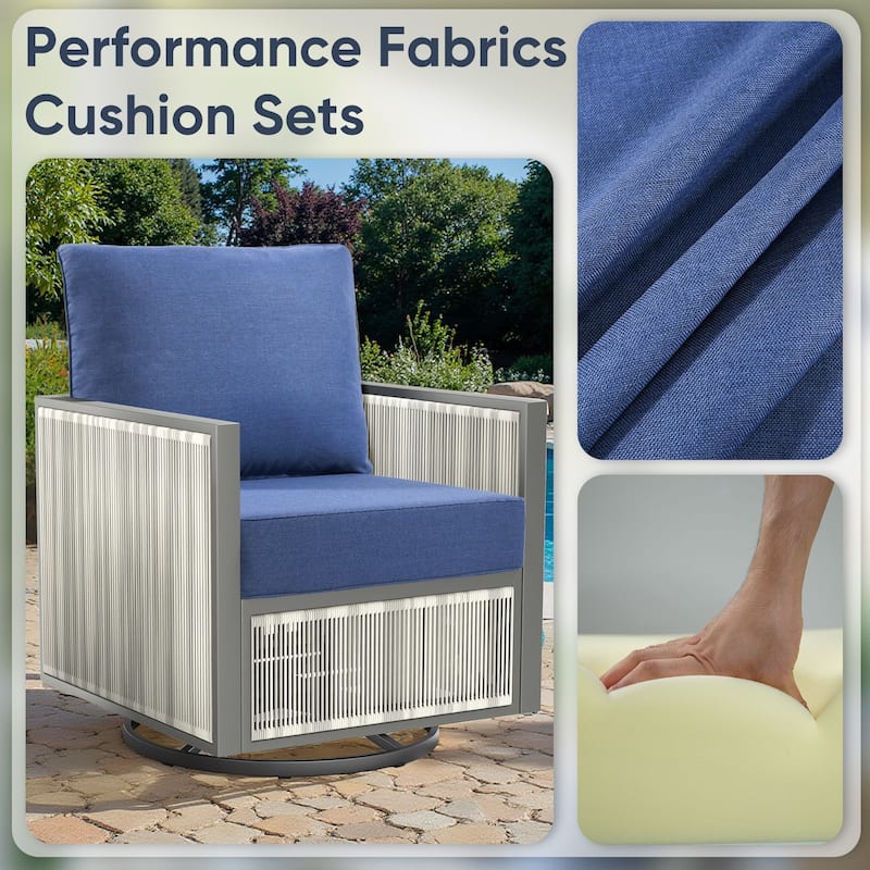 Outdoor Deep Seat Cushion Set 24 x 24 x 6 Inch