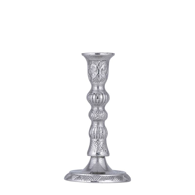 Set of 5 Raw Alum. Candle Sticks - RAW NICKEL - RAW NICKEL