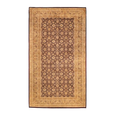 Overton Hand Knotted Wool Vintage Inspired Traditional Mogul Red Runner Rug