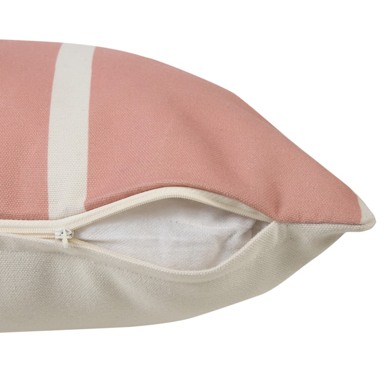 Sevita Simple Double Stripe Indoor/Outdoor Throw Pillow