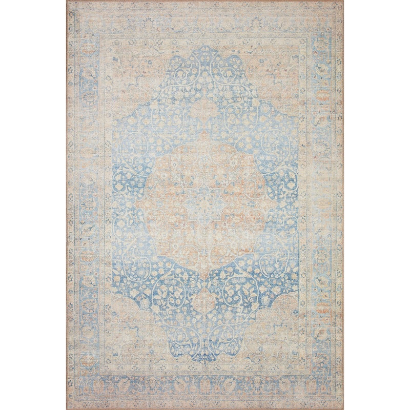 Alexander Home Victoria Shabby Chic Printed Vintage Area Rug
