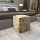 preview thumbnail 35 of 47, Glam Leather Stool 16 x 16 x 16