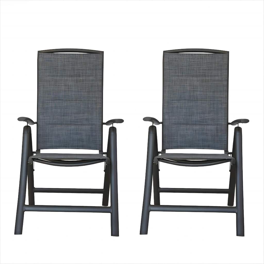 Aluminium Frame Reclining Sling Lawn Chairs