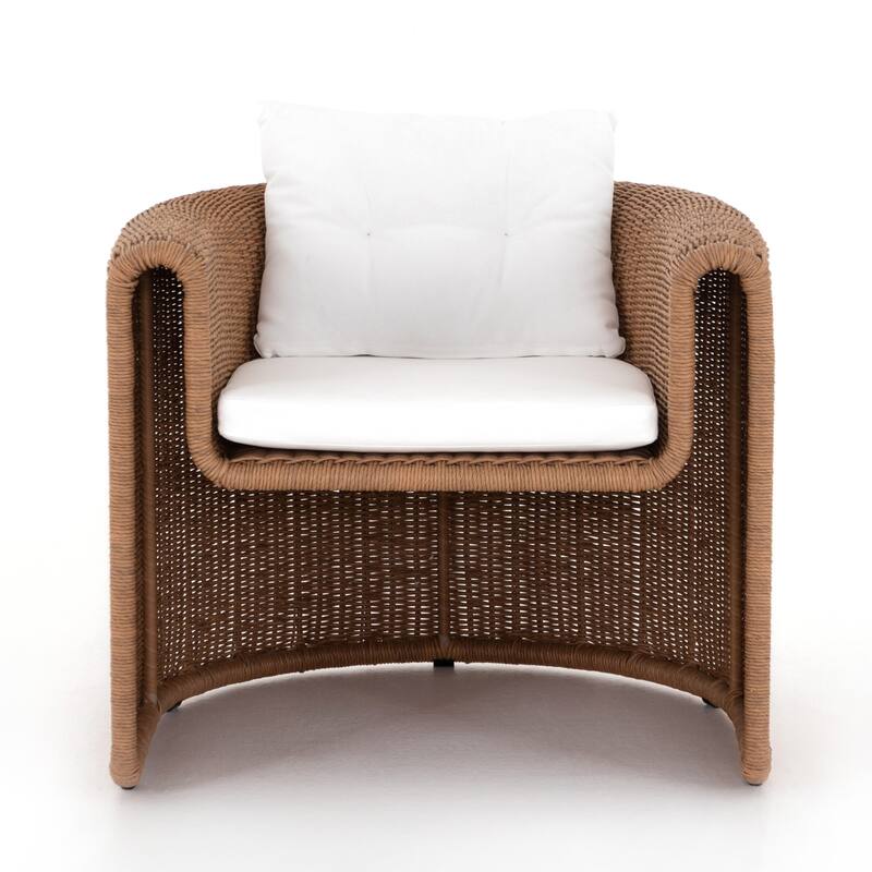 Tempe Woven Outdoor Chair-Vintage Natural - 32.0W x 32.0 x 32.0H