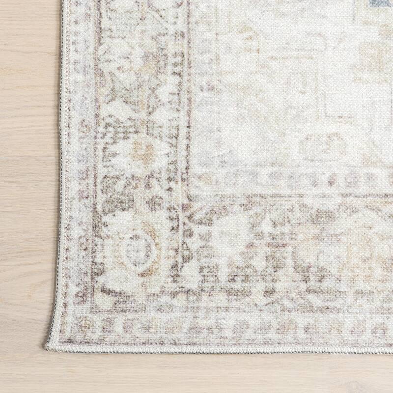 Nuloom Emely SpinClean Medallion Machine Washable Area Rug