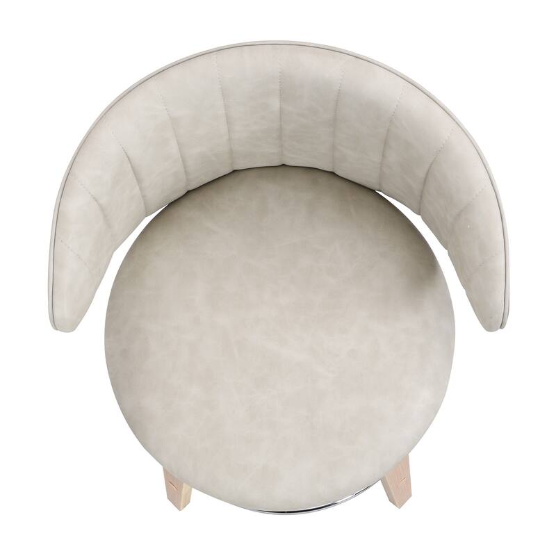 26 Inch Bentwood Bar Stools Swivel Counter Height Bar Stools