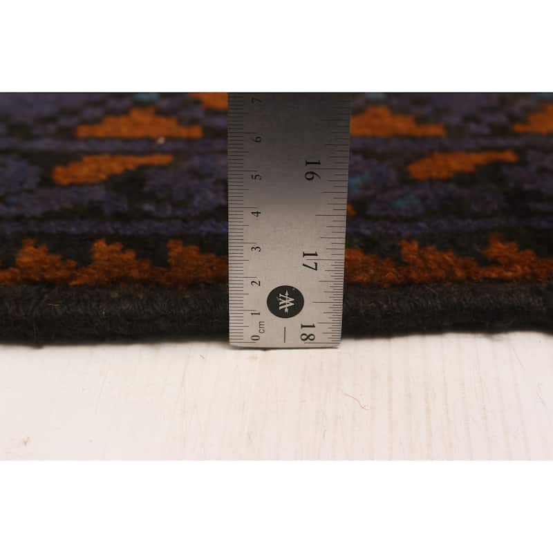 ECARPETGALLERY Hand-knotted Uzbek Kargahi Burnt Orange Wool Rug - 5'5 x 7'8