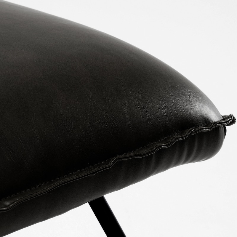 Mid Century Faux Leather Accent Chair With Adjustable Backrest Set of 2 - 31.5'' H X 22.2'' W X 23.6'' D