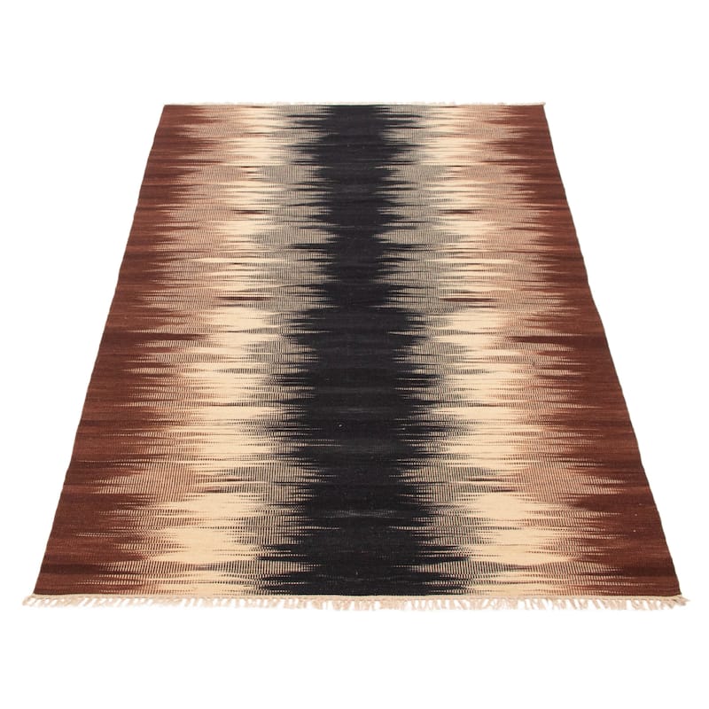 Ankara Brown Kilim 4'11" x 8'0" - 4'11 x 8'0