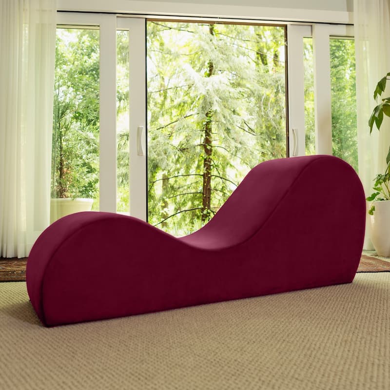 Avana Yoga Chaise Lounge Chair - Red