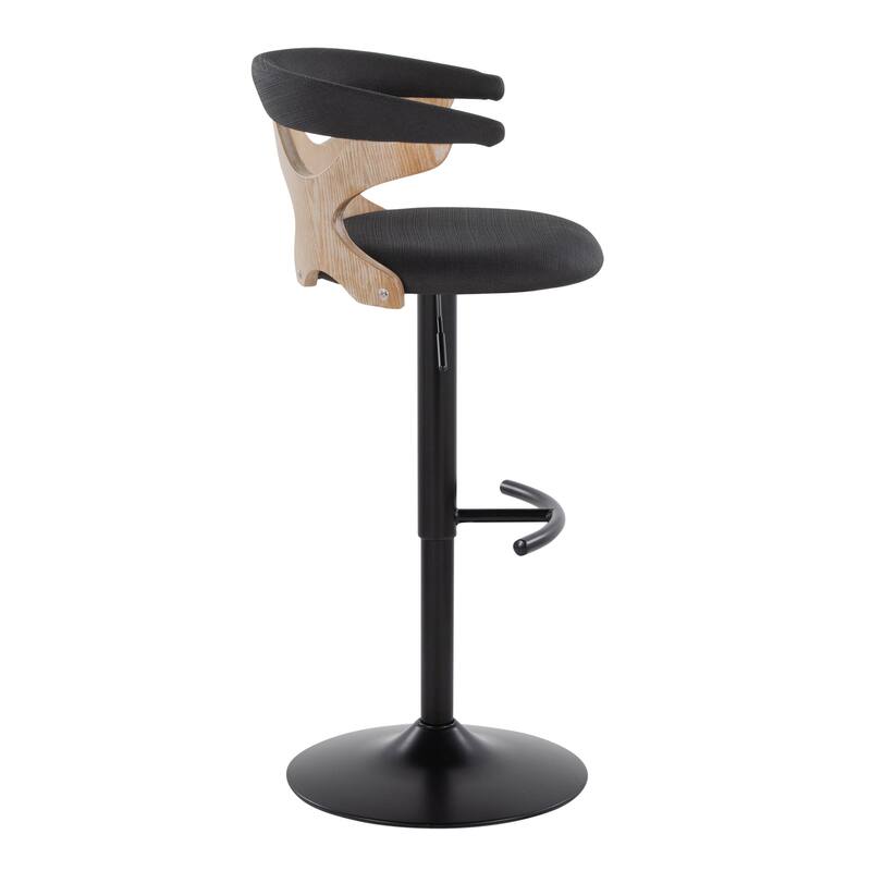 Carson Carrington Viby Adjustable Bar Stool with Rounded T Footrest (Set of 2)