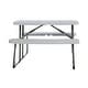 preview thumbnail 22 of 25, Indoor/Outdoor Commercial Grade Kids Folding Picnic Table with Benches
