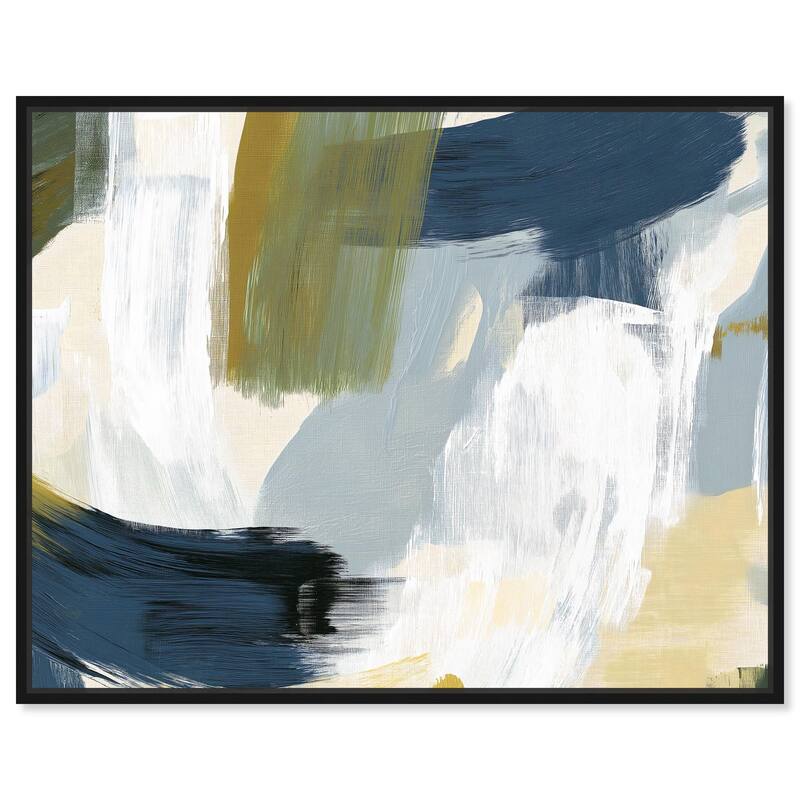 Moss Layers II Canvas by Art Remedy - Black - 45" x 36"